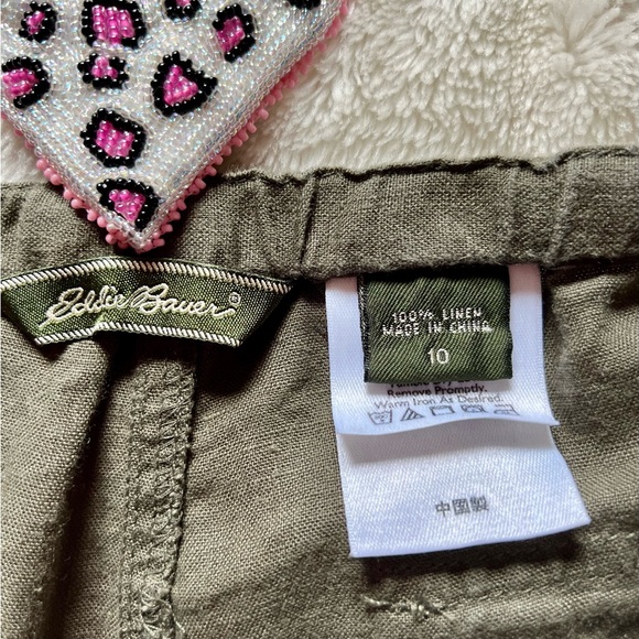 Ladies Eddie Bauer 100% Linen Pant - Picture 4 of 15